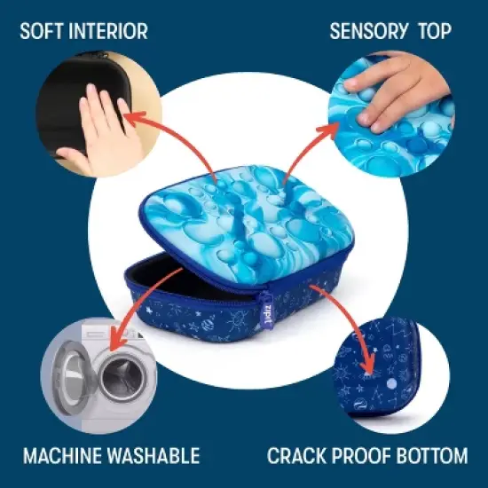 ZIPIT Bubble Pencil Case for Kids, Fidget Pencil Box image {2}