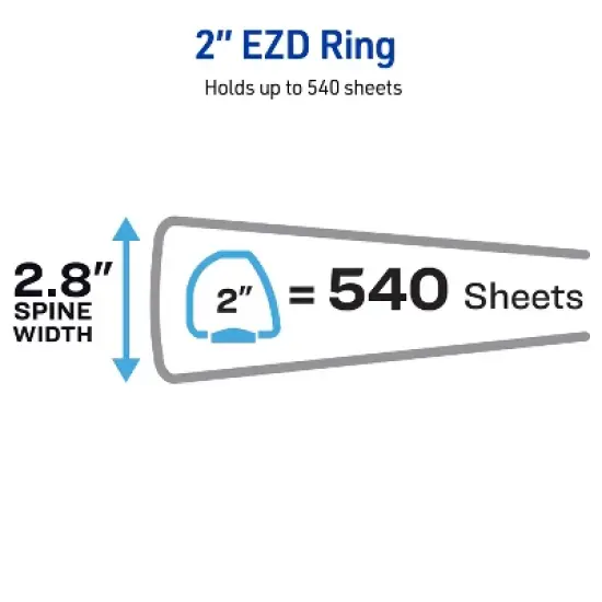 Avery Heavy-Duty Binder, 2" One Touch EZD Rings, Green (79683) image {3}