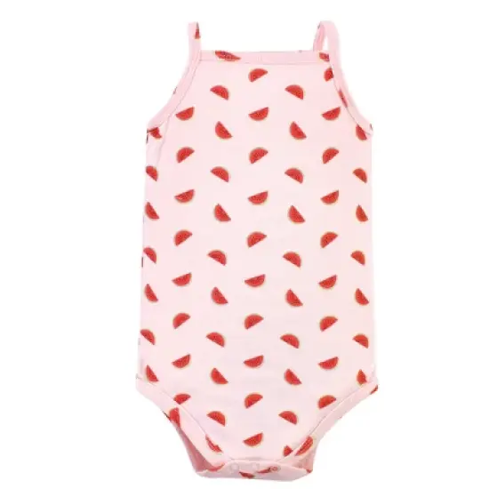 Little Treasure Baby Girl Cotton Bodysuits 3pk, Watermelon image {2}