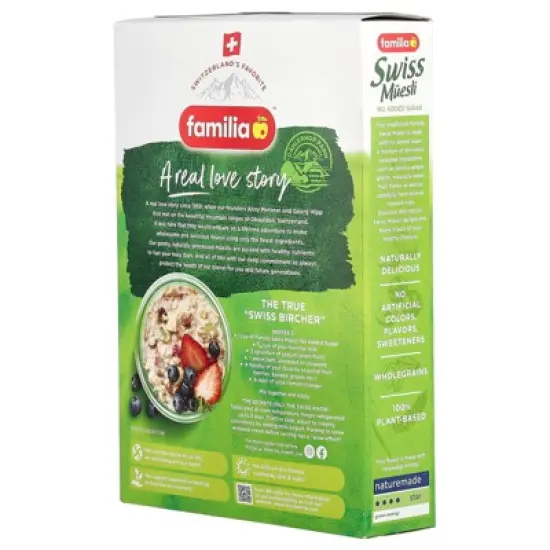Familia Swiss Muesli, Classic Rolled Wholegrains with Fruits & Nuts, 29 oz (822 g) image {2}
