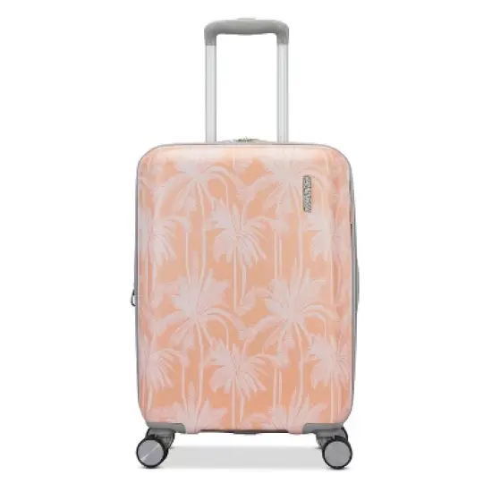 American Tourister Modern Hardside Carry On Spinner Suitcase - Coral Palms: Multicolored Botanical 4-Wheeler image {10}