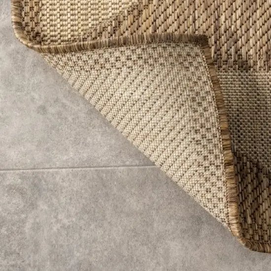 nuLOOM Mickey Geometric Indoor and Outdoor Patio Area Rug image {6}