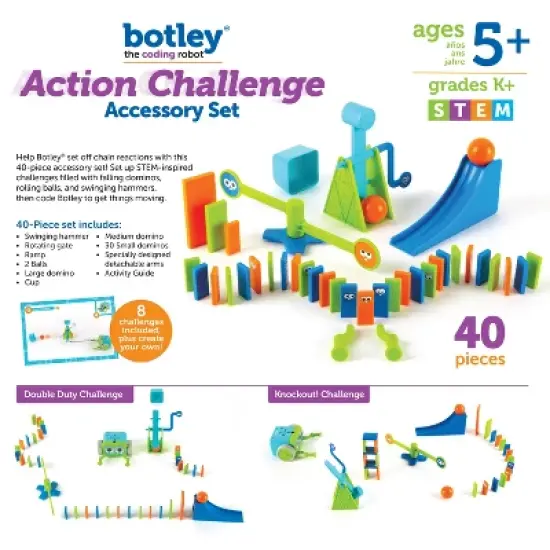 Learning Resources Botley the Coding Robot Action Challenge Accessory Set, 40 Pieces, Ages 5+ image {4}