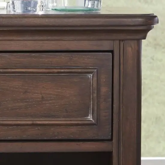 Southport Nightstand Dark Aged Oak - Home Styles image {8}