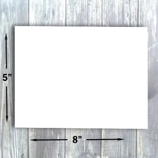 Hamilco Blank Index Cards 5 x 8 Card Stock 120lb Cover White Cardstock Paper - 100 Pack image {2}