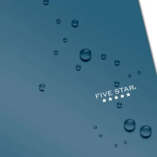 Five Star 220 Sheets 5 Subject Wide Ruled Customizable Notebook Feature Rich Teal: Spiral, 3 Hole Punched, Pockets image {5}