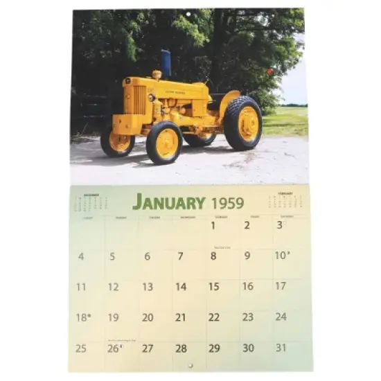 2026 Vintage John Deere Calendar Featuring 1959 Tractors image {1}