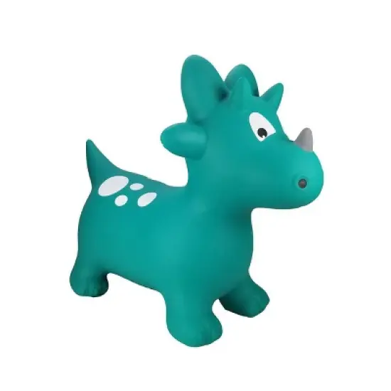 BounceZiez Inflatable Bouncy Ride-On Hopper with Pump - Dino image {2}