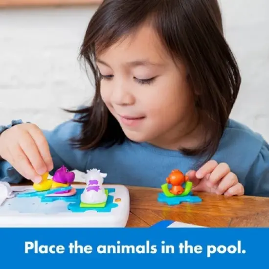 ThinkFun Friends - SplishSplash Pig's Pool Party Puzzle Game: Creative Thinking, Problem Solving, Solo Board Game image {6}
