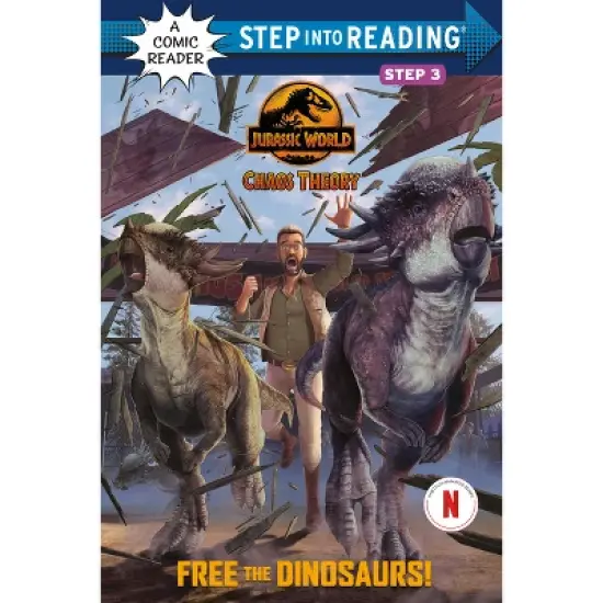Free the Dinosaurs! (Jurassic World: Chaos Theory) - (Step Into Reading) by  Steve Behling (Paperback) image {1}