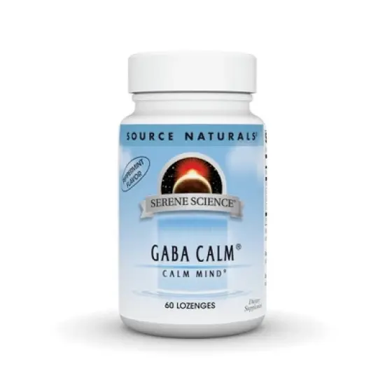 GABA Calm Sublingual-Peppermint by Source Naturals, Inc.  -  60 Lozenge image {3}