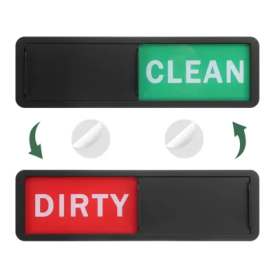 Unique Bargains Clean Dirty Sign Kitchen Non-Scratch Dishwasher Magnets image {6}