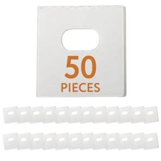 Impresa Clear Vertical Blind Repair Tabs - Stick-On Tabs (25 Sets) with 2 Alcohol Wipes image {6}