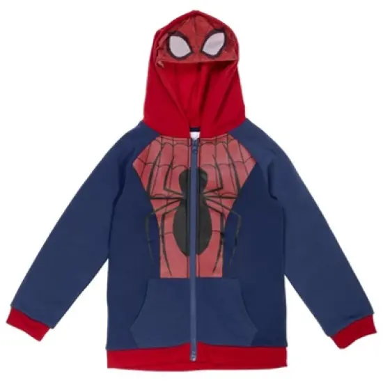 Marvel Spider-Man,Avengers Fleece Zip Up Hoodie Little Kid to Big Kid image {11}