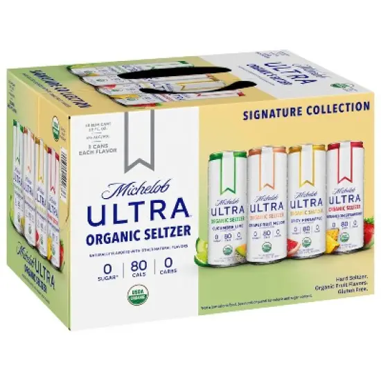 Michelob Ultra Organic Hard Seltzer First Edition Variety Pack - 12pk/12 fl oz Sliim Cans image {9}