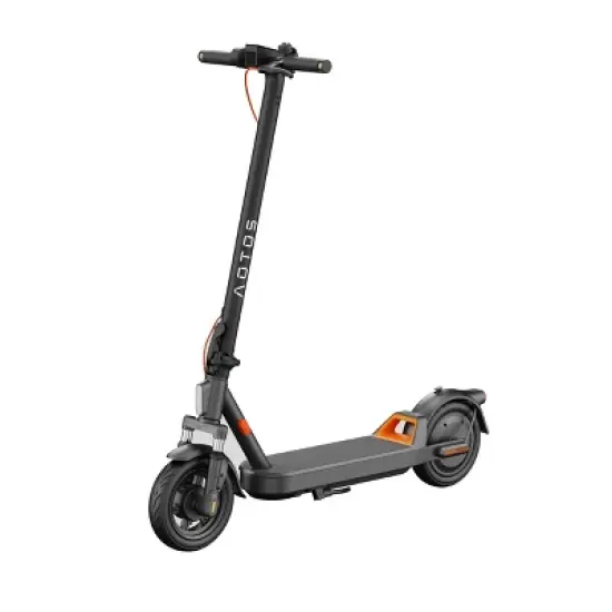 Aotos C2A 12.5 Miles and 15.5mph Front Suspension Electric Scooter - Yellow image {11}