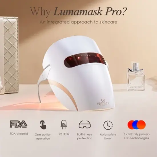 Project E Beauty Lumamask Pro Led Light Therapy Face Mask | Red Light Therapy | Blue Led Face Mask | Collagen Boost | Anti-Wrinkle image {5}