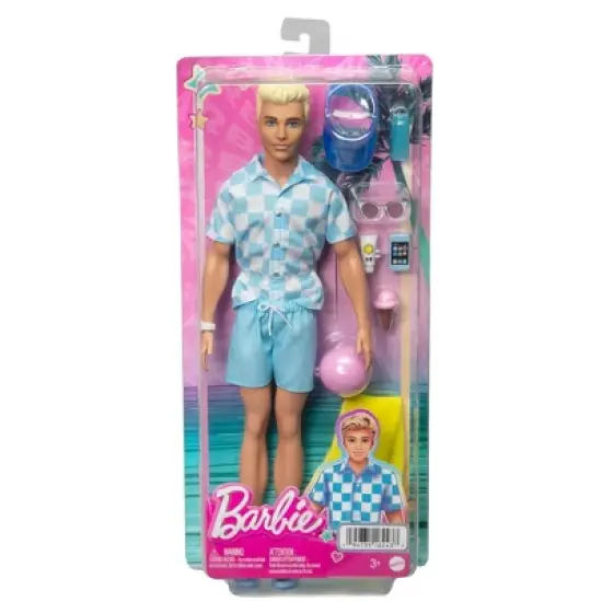 Barbie Ken Doll with Swim Trunks and Beach-Themed Accessories (Target Exclusive) image {5}