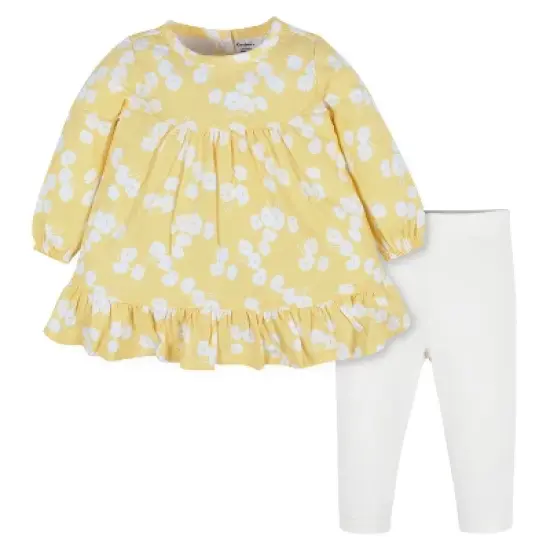 Gerber Baby & Toddler Girls Long Sleeve Dress & Leggings Set image {7}