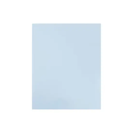 JAM Paper Laminated Two-Pocket Glossy Presentation Folders Baby Blue 31225346D image {4}