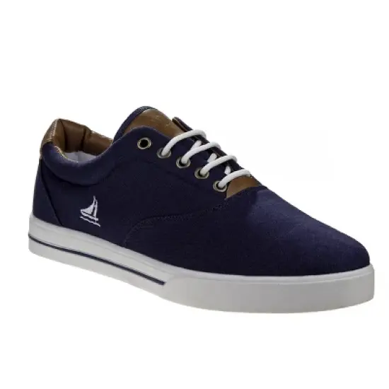Sail Men's Canvas Sneakers featuring lace-up vamp image {7}
