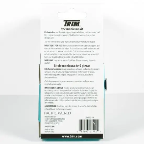 Trim Travel Manicure Kit - 9pc image {1}