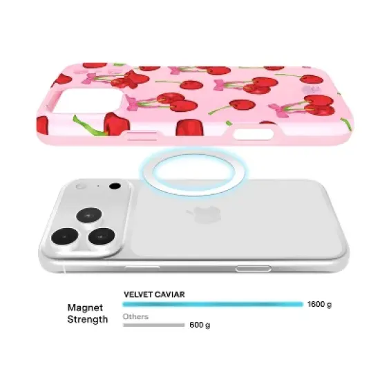 Velvet Caviar Apple iPhone 17 Pro Max MagSafe Phone Case - Sweet Cherry image {3}