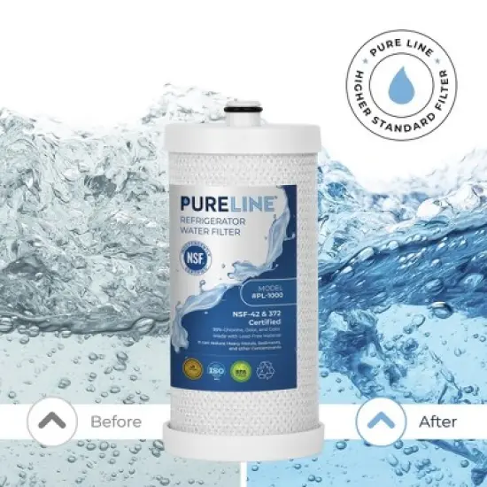 PureLine Replacement for Frigidaire WFC1B, PureSource NGRG 2000 Refrigerator Water Filter and Kenmore 9910, 469910, 46-9910 (4 Pack) image {3}