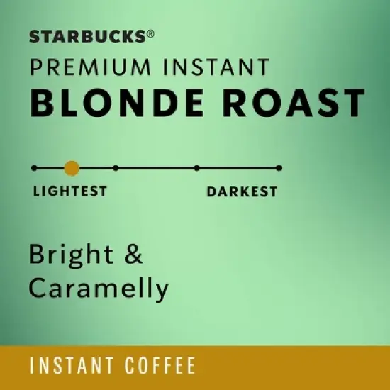 Starbucks Premium Blonde Light Roast Instant Coffee - 3.17oz image {4}