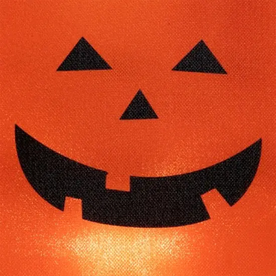 Northlight Lighted Jack-O-Lantern Halloween Outdoor Luminary Pathway Markers - 9.5" - Set of 3 image {6}