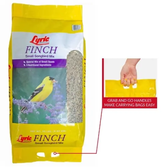 Lyric 20lb Small Songbird Finch Wild Bird Food: Premium Blend for Aviary, Nutritious Mix, USA Made image {6}