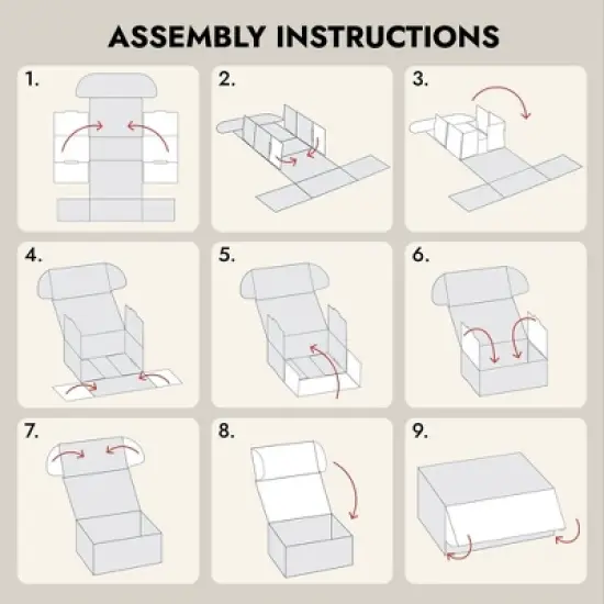 Stockroom Plus 50-Pack White Kraft Corrugated Mailer, Small Shipping Boxes Mailing Box (3 x 4 x 2 in) image {7}