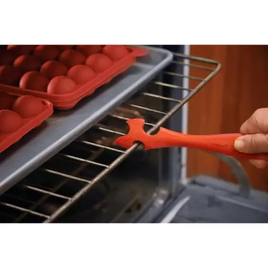 Norpro Heat Resistant Silicone Oven Rack Push & Pull Stick - Cooking Safety Tool image {2}