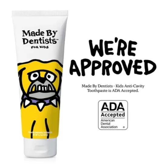 Made By Dentists Kids Bulldog Fluoride Anticavity Toothpaste - Bubble Gum - 4.2oz image {4}