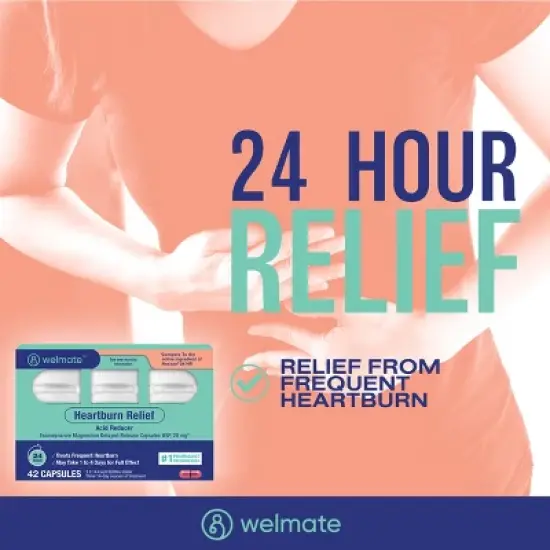 Heartburn Relief: Esomeprazole Magnesium 20mg provides all-day and night protection from frequent heartburn. image {2}