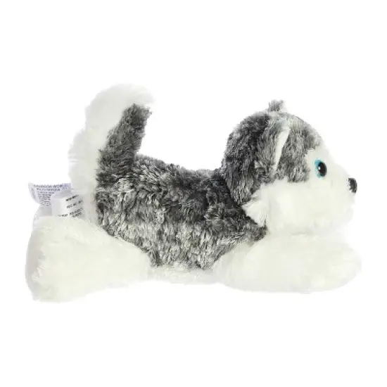 Aurora Mini Flopsie 8" Mush Husky Grey Stuffed Animal image {2}