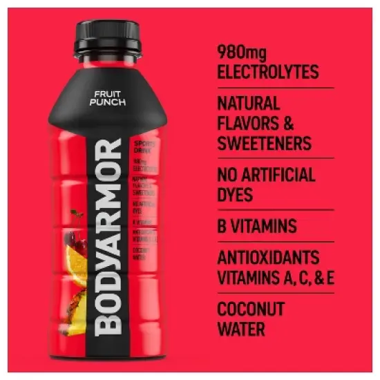 BODYARMOR Fruit Punch Sports Drink - 6pk/20 fl oz Bottles image {1}