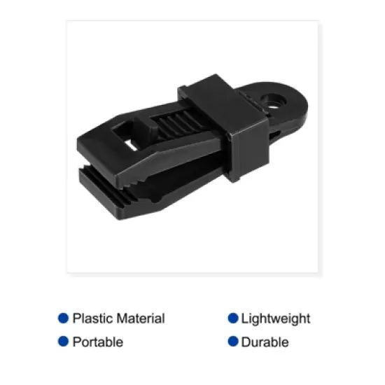Unique Bargains Plastic Waterproof Weather-Resistant Lightweight Tarp Clips 12 Pcs image {2}