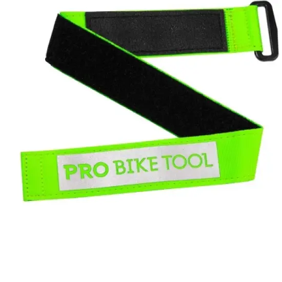 PRO BIKE TOOL Green Frame Strap for Inner Tube and Tool Carrying image {2}