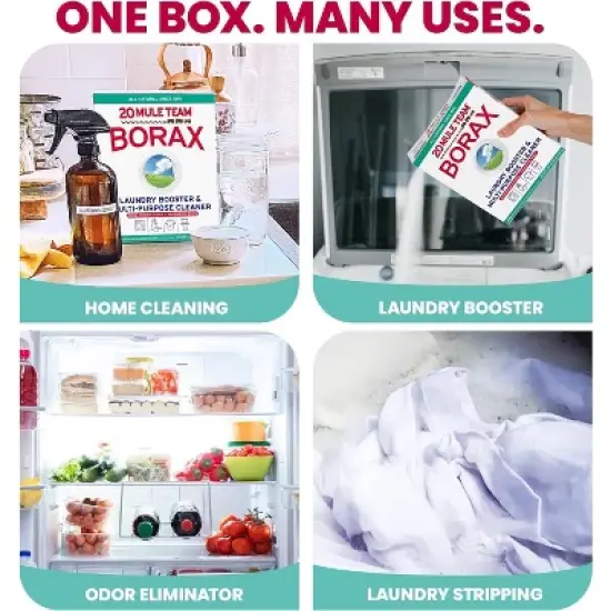 Mule Team Borax All Natural Detergent Booster & Multi-Purpose Household Cleaner - 65oz image {2}