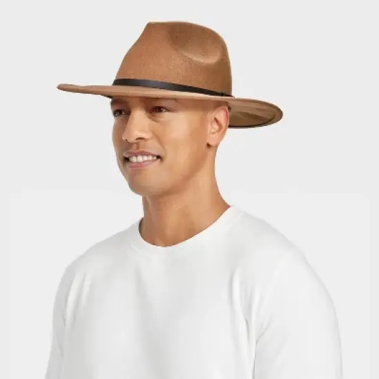 Men's Poly Wool Fedora - Goodfellow & Co&trade; image {1}