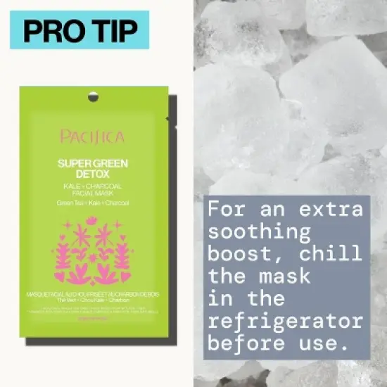 Pacifica Super Green Detox Kale and Charcoal Face Mask - 0.67 fl oz image {7}