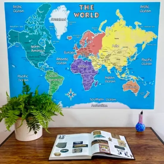 Replogle Globes Young Explorer World Map, 42" x 30" image {2}
