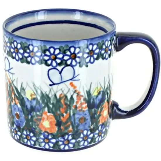 Blue Rose Polish Pottery WR Unikat Mug image {11}