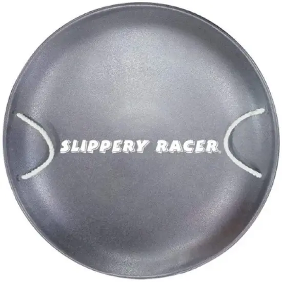 Slippery Racer ProDisc 26 Inch Heavy Duty Aluminum Iron Alloy Met0al Kids Saucer Snow Sled with Dual Riveted Soft Grip Rope Handles. image {6}