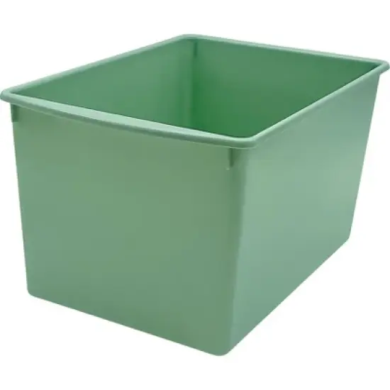 Teacher Created Resources&reg; Plastic Multi-Purpose Bin, Eucalyptus Green, Pack of 3 image {2}