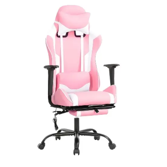 BestMassage Racing Gaming Chair Office Massage Chair with Massage Function Lumbar Support PU Leather for Adult image {11}