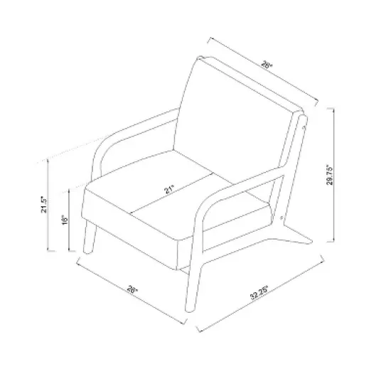 Esters Wood Armchair - Threshold&trade; image {5}