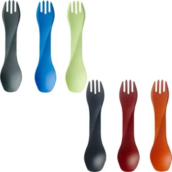 Humangear Uno Kid's Fork and Spoon Combination Travel Utensil 3-Pack image {1}