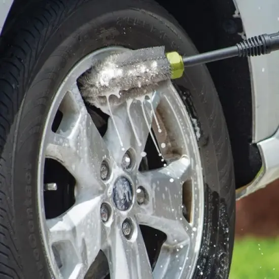 Sun Joe Electric Pressure Washer, Portable 14.5 Amp Corded Power Washer with Wheels, Fixed Brush, Turbo Nozzle and 5 Hose Nozzles, SPX3000-PK1, Green image {5}